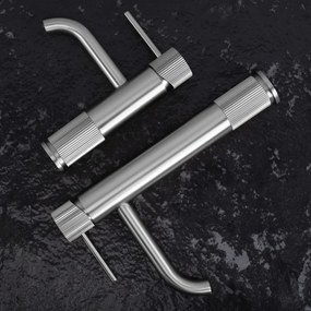 Baterie pentru baie Rea Lungo Stripe Brush Nickel