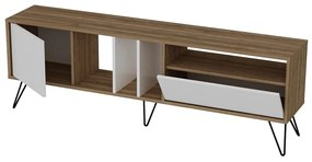 Masă TV/Dulap Mistique 180 (Nuc + Negru + Alb) . 1102366