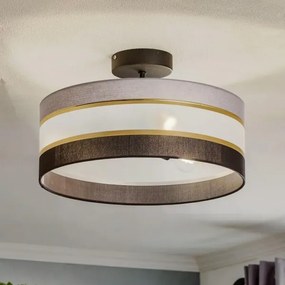 Lustră pe tijă HELEN 3xE27/15W/230V neagră/gri/aurie