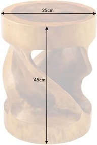 Masuta auxiliara design unicat Arte 35cm natur