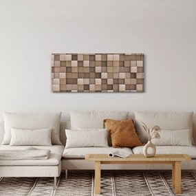 Tablou - Cuburi bej (120x50 cm)