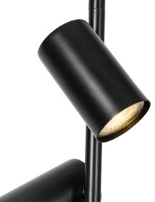 Lampă suspendată neagră cu comutator de picior cu 3 lumini - Jeana Luxe