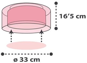 Plafonieră pentru copii CLOUDS 2xE27/60W/230V roz Dalber 41416S