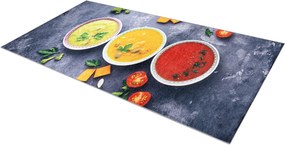 ANDRE 33290 covor lavabil Sosuri bucatarie anti-alunecare - gri / galben