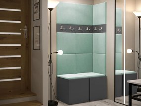 Mobilier hol Tovenaz I (grafit + verde deschis) . 1104738