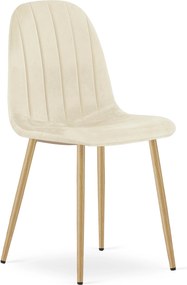 Scaun de masa PADVA VELVET, bej deschis