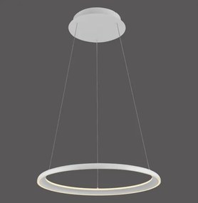 Schöner Wohnen QUILLO lustră suspendată pe cablu, LED 36 W, 230 V, Ø 60 cm, reglabilă, albă (15570-16-LED)