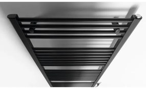 Radiator portprosop electric pentru baie Aqualine DIRECT-E 600W/230V 132 cm negru mat