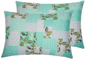 Set 2 perne Green Flowers, 50x70 cm