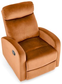 Fotoliu recliner Wonder velvet cinnamon H98 cm