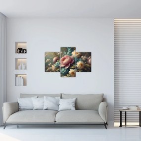 Tablou - Natură moartă cu flori - pictură (90x60 cm)