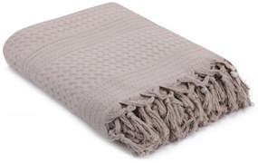 Cuvertura Pat 2 Persoane, Bumbac - Tip Pique, Maro, 116