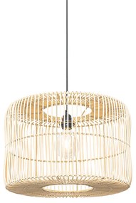 Lampă suspendată orientală din ratan 45 cm - Maud