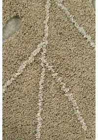 Covor pentru copii kaki lavabil/țesut manual din bumbac 120x180 cm Monstera Olive – Lorena Canals