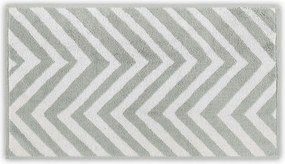 Prosop baie 581CAN1361, gri deschis/alb, bumbac, 33x33 cm