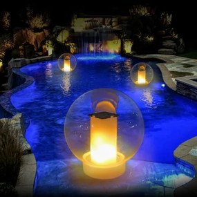 Lampă LED solară LED/900mAh IP68 albă