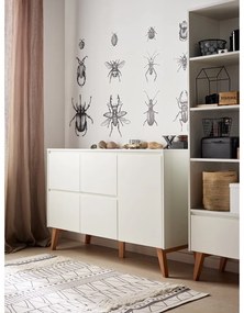 Comodă pentru copii Pinio Swing, 148 x 92 cm, alb