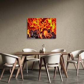 Tablou pe sticlă cu jar (70x50 cm)