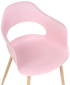 Set 2 buc scaune de sufragerie Unika (roz) . 1076298