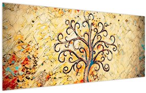 Tablou - Copacul vieții mozaic (120x50 cm)