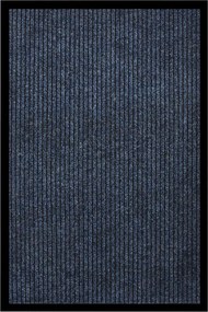 vidaXL Covoraș de ușă, albastru, 80x120 cm, cu dungi