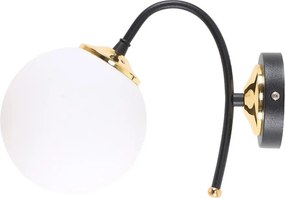 Aplică de perete alb-negru ø 15 cm Yoyo – Squid Lighting