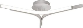 Lustră LED aplicată ALTA LED/30W/230V argintie