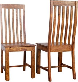 Set 2 scaune din lemn de trandafir Makassar