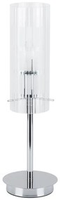 ITALUX MTM1957-1 - Lampă de masă MAX 1xE27/60W/230V crom/transparent