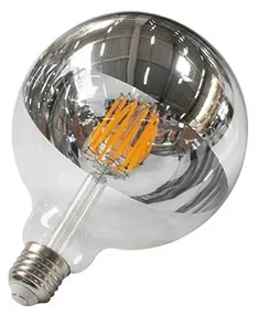 Bec LED filament 12w, e27, 960 lm, tip half-silver, g125-12lws