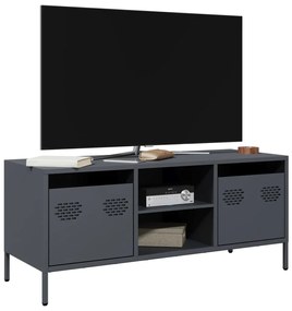 vidaXL Dulap TV, antracit, 101,5x39x43,5 cm, oțel laminat la rece