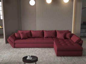 Colțar extensibil dumonde cu ladă de depozitare si sezut confortabil din spuma high-density, Loana XL Enjoy Winery II 335x185 cm