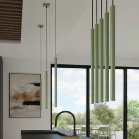 Sollux SL.2133 - Pendul pe cablu PASTELO 1xG9/8W/230V verde