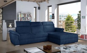 Canapea tapitata, extensibila, cu spatiu pentru depozitare, 272x100x216 cm, Trevisco R01, Eltap (Culoare: Maro inchis / Cafeniu)