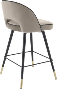 Set de 2 scaune de bar design modern Cliff, H-92,5cm greige 113712 HZ