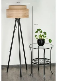 Brilagi - Lampă de podea MONTANA BOHO 1xE27/15W/230V maro/negru