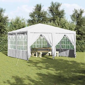 vidaXL Cort pentru Petreceri Alb 400 x 400 x 266 cm Poliester și oțel