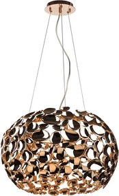 Lustra suspendata diametru 55cm, metal auriu Carera