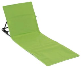 Covor de plajă reglabil cu spătar - verde