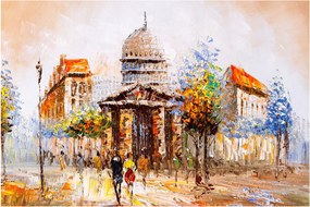Tablou - Monument de oraș pictat (90x60 cm)
