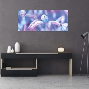 Tablou - Fluturi iarna (120x50 cm)