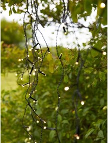Markslöjd 108179-LED Perdea luminoasă de Crăciun pentru exterior GARDEN24, 160 LED / 24 V, 3,1 m, alb cald
