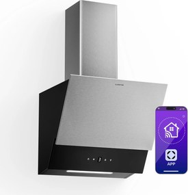 Klarstein Hota Verosteel, Elegantă, minimalistă, performantă, Clasa energetică A, 624 m³/h, 45 cm