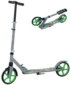 AIYAPLAY Trotinetă copii 6-12 ani, trotinetă pliabilă cu 2 roți, reglare în înălțime, pentru fete și băieți, scooter verde | Aosom Romania