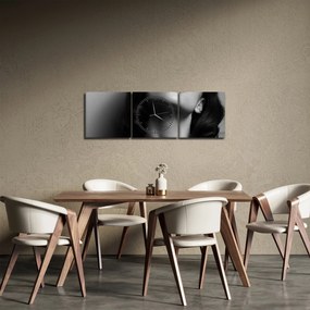 Tablou - Portretul unei femei cu ruj roșu (cu ceas) (90x30 cm)
