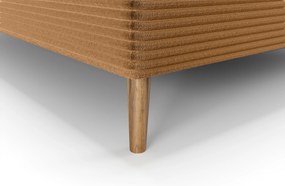 Pat de o persoană 120 cm Napoli Bonell (caramel) (cu somieră, cu sp. depozitare). 1082432