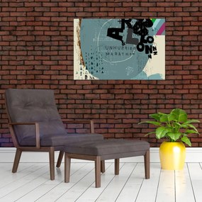 Tablou - Flying balon cu curcubeu (90x60 cm)