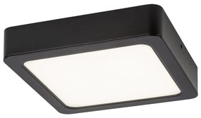 Plafoniera LED design modern Shaun negru 22x22cm