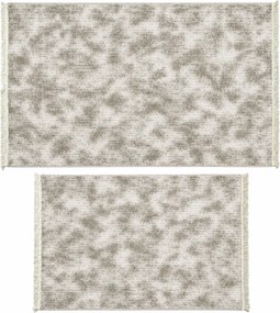 Set 2 covoare bucătărie antiderapante, Welsoft Plus, abstract, bej-taupe, CBU422