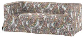 Husă canapea Klippan cu 2 locuri, lungă, cu pliuri contrastante